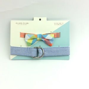 The Class Club Velcro Bow Tie D Ring Belt
